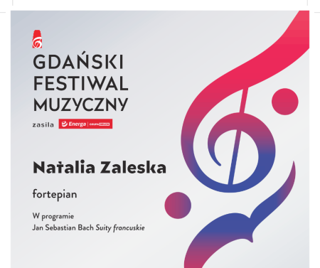 Gdański Festiwal Muzyczny: recital fortepianowy Natalii Zaleskiej